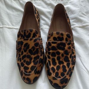 Madewell The Alex Loafer in Leopard Calf Hair Size 8.5 Womens